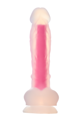 Dream Toys Radiant Glow In The Dark Soft Dildo - Фаллоимитатор, 21 см (розовый)