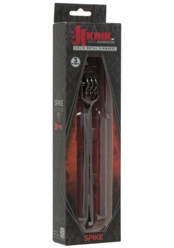 Doc Johnson Kink Spike Solid Metal Pinwheel - 3 колесо Вартенберга игольчатое на 3 ряда зубцов