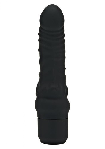 Get Real Mini Classic G-spot Vibrator - Реалистичный вибратор с венами, 14х4 см (черный)