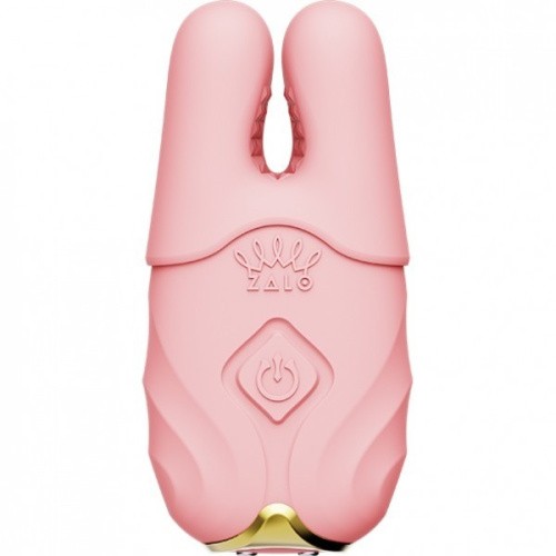 Zalo Nave Coral Pink - Вибратор для груди с пультом и подключением к смартфону (розовый)