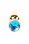 Boss Jewellery Gold Butt Plug Light Blue - Анальна пробка з кристалом, 9,5х3 см (голубой)
