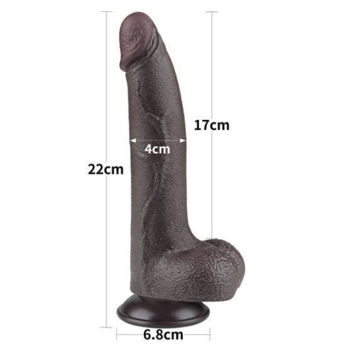 Фаллоимитатор LoveToy Sliding-Skin Dual Layer Dong 8.5", 22 см