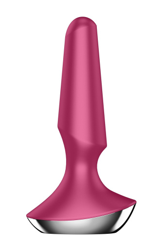Satisfyer Plug-ilicious 2 - Анальная смарт-пробка, 14х3 см, (малиновая)