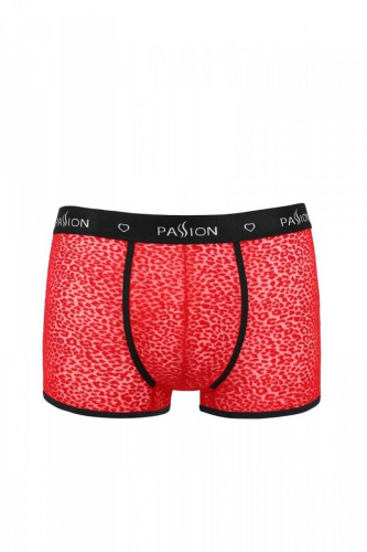 Passion - 046 SHORT PARKER red - Сексуальные мужские трусы с открытой попкой, XXL/XXXL
