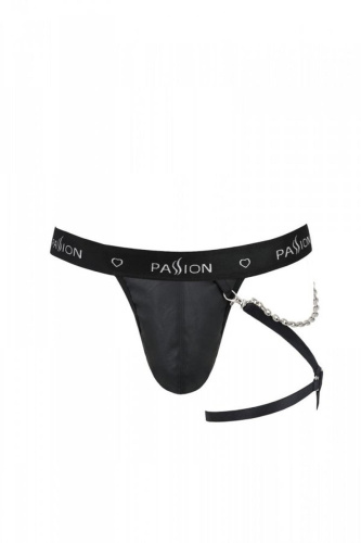 Passion - 058 THONG BILL black - Сексуальні чоловічі стрінги, XXL/XXXL - купити в Києві, Україні
