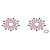 Petits Joujoux Gloria set of 2 Black/Pink - пестис із кристалів, прикраса на груди (чорний) - купити в Києві, Україні