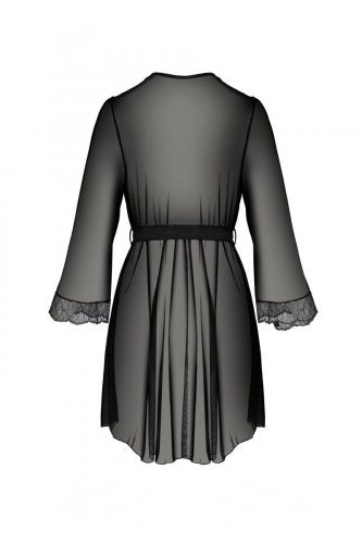 Пеньюар Passion AMBERLY PEIGNOIR black, S/M - купити в Україні | Секс шоп SEX-SHOP.ua