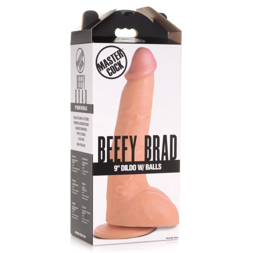 MC Beefy Brad 9" Dildo Light - реалистичный фаллоимитатор на присоске, 23.4х5.6 см (телесный)