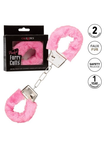 CalExotics Furry Cuffs - Наручники (розовые)