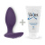 We-Vibe Ditto + Лубрикант 50 мл - смарт-пробка с дистанционным управлением, 8.8х3,1 см  (фиолетовый)