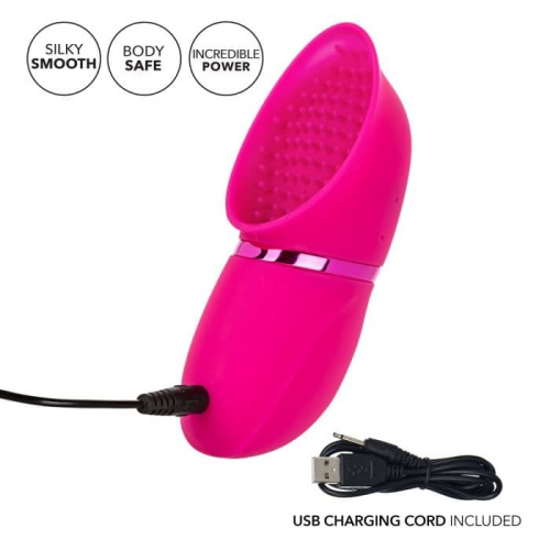 CalExotics Full Coverage Pump - Помпа для клитора с вибрацией, 7.5х4.5 см