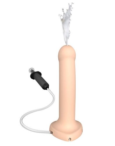 Кончающий фаллоимитатор Strap-On-Me Squirting Cum Dildo L, 19,6 см 