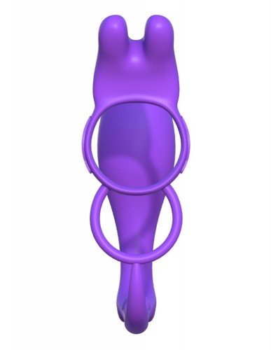 Pipedream Ass-Gasm Vibrating Rabbit - виброкольцо с анальным стимулятором, (фиолетовый)