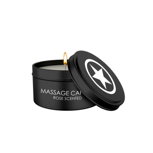 Масажна свічка - Ouch! Massage Candle Rose Scented, 100 г - купити в Україні | Секс шоп SEX-SHOP.ua