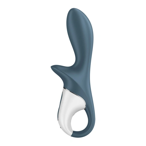 Satisfyer Air Pump Booty 2 - Надувний анальний вібратор, 19х6 см (сірий) - купити в Києві, Україні