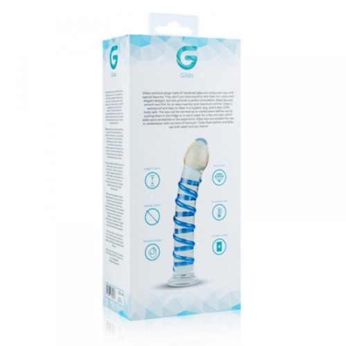 Gildo Glass Dildo No. 1 скляний ділдо, 17.5х3.5 см - купити в Києві, Україні