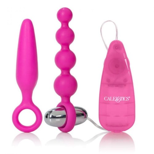 CalExotic Booty Call Booty Vibro Kit - Набор анальных стимуляторов с вибрацией, 2 шт (розовый)