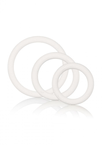 CalExotics Rubber Ring - 3 Piece Set - набор эрекционных колец (черный)