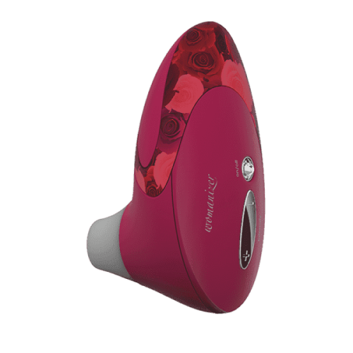 Womanizer W500 - Вакуумный стимулятор клитора с кристаллом Swarovski, 12х6 см (розовый)