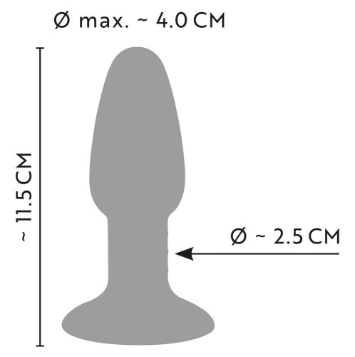 Coloгful Joy Triple Colour Butt Plug - Анальная пробка, 11.5х4 см (разноцветная)
