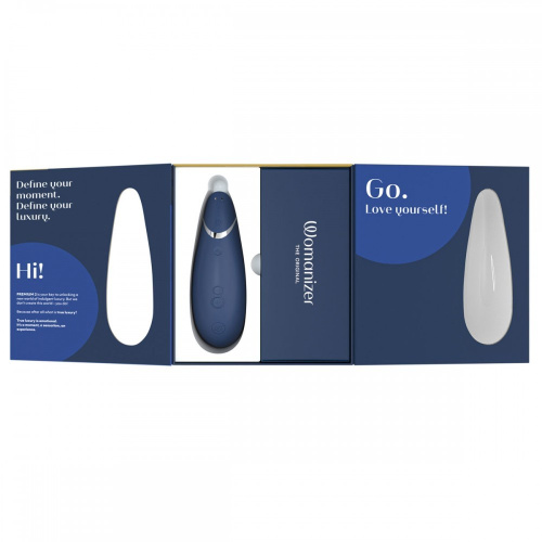 Вакуумный стимулятор Womanizer Premium 2 (синий)
