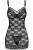 Комплект Obsessive 860-CHE-3 chemise (Черный, S/M)