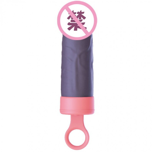 CuteVibe Teddy Pink (Black Dildo) - Реалистичный вибратор под видом мороженого