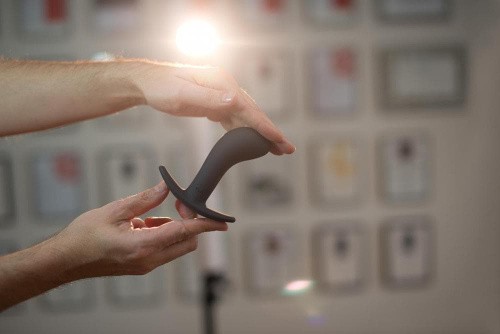 Fun Factory Bootie Medium - анальная пробка унисекс, 9.3х3.5 см (черный)