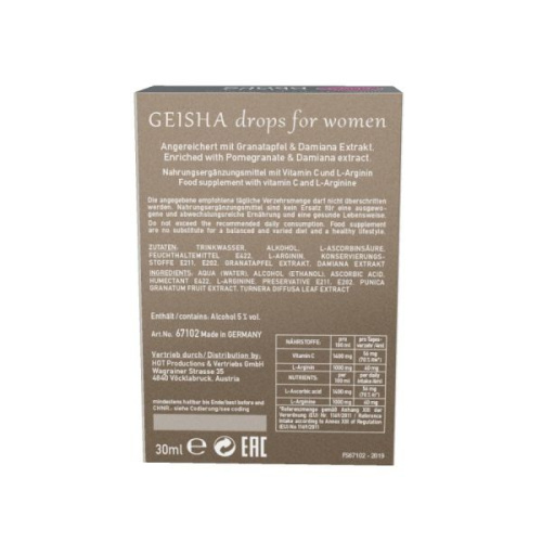 Geisha Drops - Возбуждающие капли для женщин, 30 мл