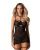 Бебі-дол Obsessive Arrowel Black chemise S/M - купити в Україні | Секс шоп SEX-SHOP.ua
