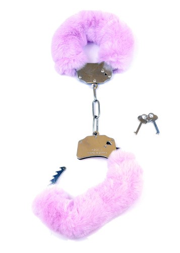 Fetish Boss Series Furry Cuffs - Наручники (фиолетовые)
