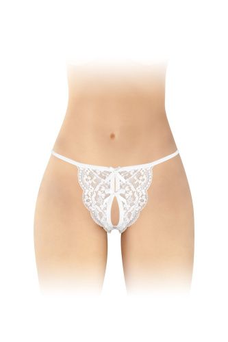 Трусики с открытым доступом Fashion Secret Cindy, One Size белые