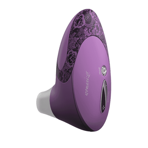 Womanizer W500 - Вакуумный стимулятор клитора с кристаллом Swarovski, 12х6 см (сиреневый)