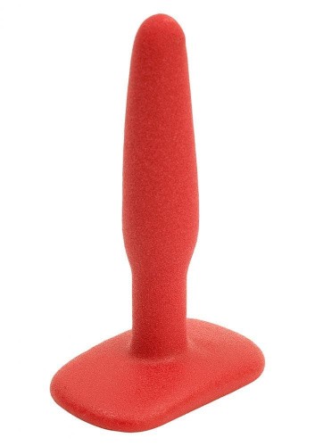 Doc Johnson Butt Plug Non-Skid Slim Small - Анальная пробка, 7х1,7 см (красный)