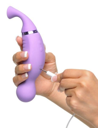 Pipedream Ultimate Climax-Her - Вибратор с вакумной стимуляцией клитора, 14х3.5 см