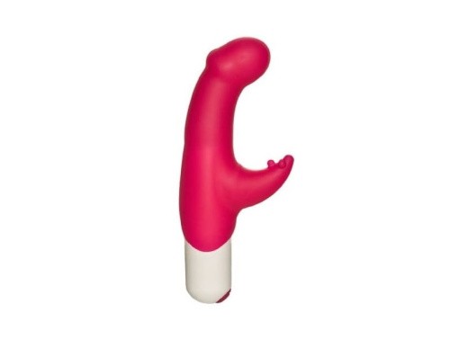 StRubber SToys Ashley - Вибратор-кролик с толстой головкой, 14х3 см (красный)
