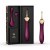 Zalo Bess Pin Point Vibrator - Изысканный вибратор для клитора с насадками, 22х3.3 см (фиолетовый)