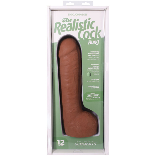 Фаллоимитатор Doc Johnson The Realistic Cock ULTRASKYN 12 Inch Hung, 31,8 см