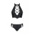 Passion Nancy Bikini - Комплект из эко-кожи: бра и трусики с имитацией шнуровки, 4XL/5XL (чёрный) Passion Nancy Bikini - Комплект из эко-кожи: бра и трусики с имитацией шнуровки, 4XL/5XL (чёрный)