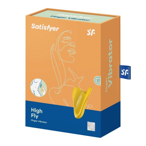 Satisfyer High Fly Yellow - Вибратор на палец, 6.5х5.5 см (жёлтый)