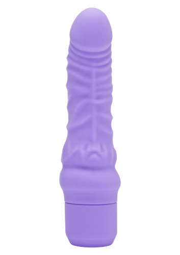 Get Real Mini Classic G-spot Vibrator - Реалистичный вибратор с венами, 17 см (пурпурный)