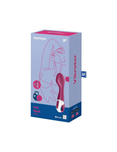 Satisfyer Hot Spot - Смарт-вибратор, 21х4.2 см (бордовый)