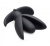 Master Series Sprouted 10 Mode Rechargeable Silicone Anal Plug - анальная пробка с расширением и вибрацией, 10х7 см (чёрный)