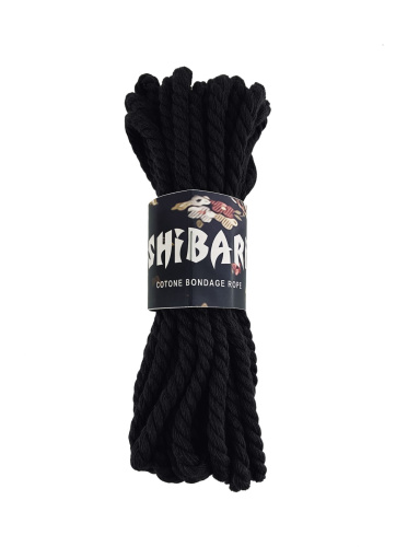 Feral Feelings Shibari Rope - Хлопковая веревка для Шибари, 8 м (черная)