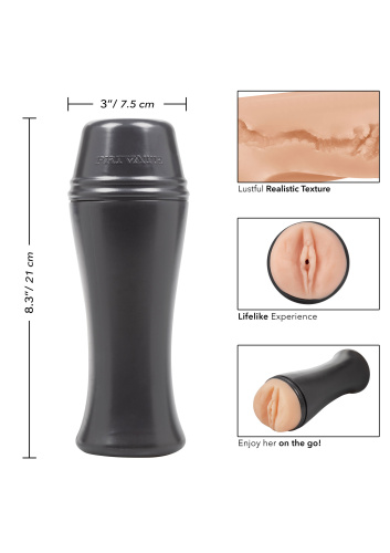 Private Original Vacuum Cup To Go - Вакуумный мастурбатор вагина, 21х7.5 см (телесный)