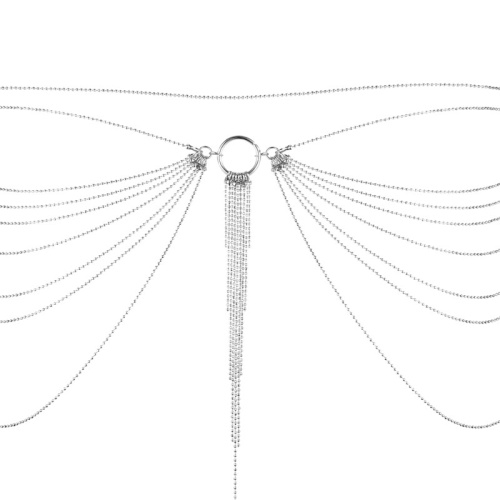 Bijoux Indiscrets Magnifique Waist Chain silver - цепочка украшение на тело трусики или лиф, (серебристый)