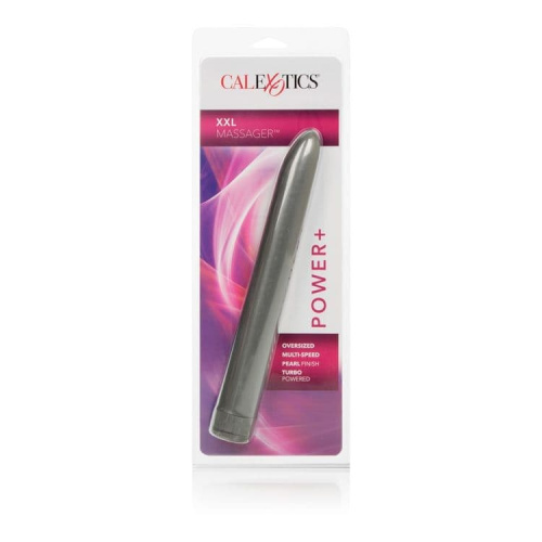 California Exotic Novelties Massager Platinum - Большой пластиковый вибратор XXL, 25х4 см (сиреневый)