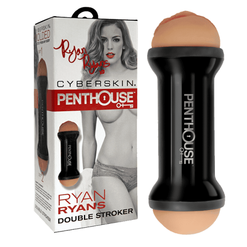 Penthouse® Double Sided Stroker, Ryan Ryans - двухсторонний мастурбатор, 22.2х7.6 см (телесный)