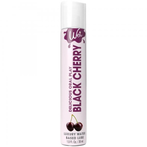 Оральная смазка со вкусом черешни Wet Black Cherry, 30 мл