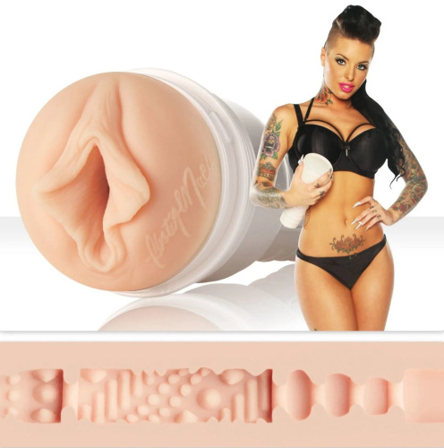 Fleshlight Christy Mack Attack Flesh - Мастурбатор-Вагіна, 25х8 см (тілесний) - купити в Києві, Україні